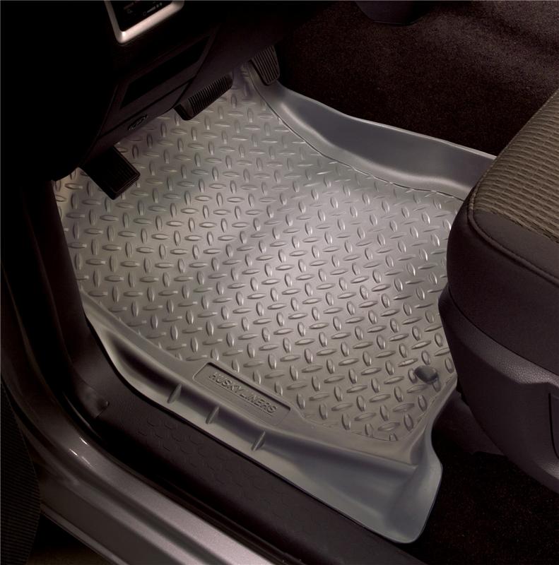 Dodge Ram 1500 Floor Liners - Front - Husky Liners - Classic Style - Gray - `94-`01